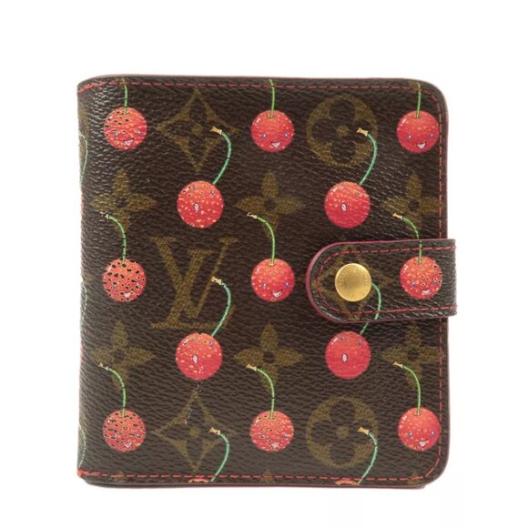 Louis Vuitton Monogram Cherry Compact Zip Bi-fold Wallet - Picture 1 of 16